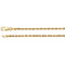 14k Yellow Gold 2.5mm Diamond-Cut Rope Chain, 18"