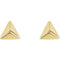 Petite Pyramid Stud Earrings, 14k Yellow Gold