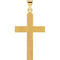 Inlay Cross 14k Yellow Gold Pendant (24.6X18MM)