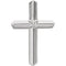 Diamond Passion Cross Rhodium-Plated 14k White Gold Pendant (.03 Ct, G-H Color,SI1 Clarity)