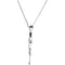 Rhodium Plate Sterling Silver Cross and Kite 'Let Your Children Soar' Necklace, 18"