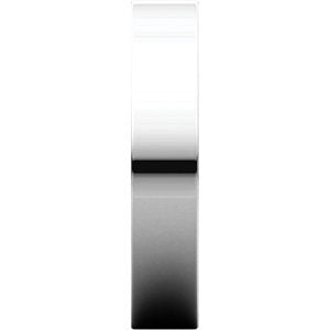 10k White Gold 4mm Slim-Profile Flat Band