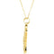 Diamond 'Dove' 14k Yellow Gold Pendant Necklace, 16" (1/4 Cttw)