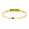 Peridot Beaded Ring, 14k Yellow Gold, Size 6