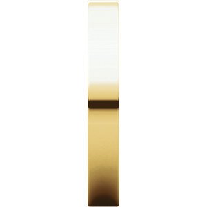 14k Yellow Gold Slim-Profile Flat 3.5mm Band