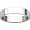 14k White Gold Slim-Profile Flat 4mm Band