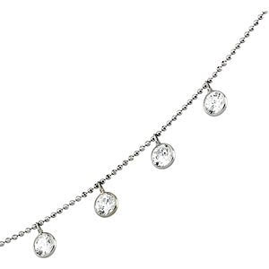 14k Yellow Gold Cubic Zirconia Necklace