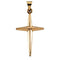 Star Cross 14k Yellow Gold Pendant (27.00X17.50 MM)