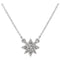 Star Necklace, Rhodium-Plated 14k White Gold, 16-18"