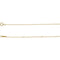 Solid Cable 14k Yellow Gold Adjustable Chain, 16-18"