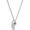 Platinum Diamond Solitaire Rope Trim Pendant Necklace, 16 " (0.1 Cttw)