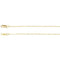 1.2mm 14k Yellow Gold Cable Chain Bracelet, 7"