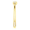 Diamond Stackable Cluster Ring, 14k Yellow Gold, Size 7 (.1 Ctw, G-H Color, I1 Clarity)