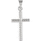 Rope Cross Rhodium-Plated 14k White Gold Pendant (32X20 MM)