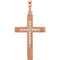 Diamond Cross Pendant, 14k Rose Gold (.08 Ctw, Color G-H , Clarity I1)