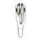 Platinum Free-Form Abstract Criss Cross Ring