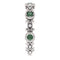 Alexandrite and Diamond Vintage-Style Ring, Rhodium-Plated 14K White Gold, Size 7.75
