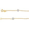 Girl's White Freshwater Cultured Pearl Bracelet, 14k Yellow Gold, 6" (4-4.5mm)