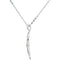 Contemporary Fish 'Walk Worthy' Yellow and Rose Gold Plate, Rhodium Plated Sterling Silver Necklace, 18"