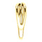 Free-Form Abstract Criss Cross Ring, 14k Yellow Gold, Size 5