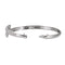 Bypass Diamond Bangle Bracelet, 14k White Gold, 6.5" (3 Cttw, GH Color, I1 Clarity)