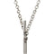 Sideways Cross 14k White Gold Necklace, 16-18" (17.00X9.00 MM)