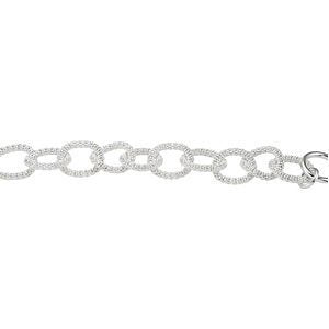 Sterling Silver Mesh Link Bracelet, 8''