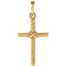 Rope Cross 14k Yellow Gold Pendant (25.4x16.2 MM)