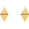 Geometric Triangle Stud Earrings, 14k Yellow Gold