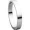 10k White Gold 3mm Slim-Profile Flat Band