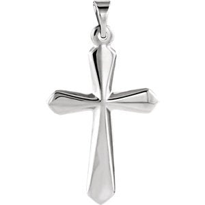 Platinum Sword of Spirit Cross Pendant (22.50X16.00 MM)