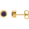 Ave 369 14k Yellow Gold Chatham Created Alexandrite Stud Earrings