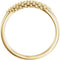 Cluster Beaded Comfort-Fit Ring, 14k Yellow Gold