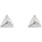 Platinum Petite Pyramid Stud Earrings