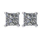 Princess-Cut Diamond Stud Earrings, Rhodium Plated 14k White Gold (.33 Cttw, Color GH, Clarity I1)