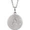 Diamond Letter 'A' Initial Sterling Silver Pendant Necklace, 18" (.005 Ct, GH Color, I2 Clarity)