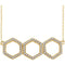 Diamond Geometric Necklace, 14k Yellow Gold, 16-18" (0.25 Ctw, H+ Color, I1 Clarity)