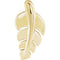 Journey Leaf Pendant, 14k Yellow Gold