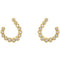 Diamond Crescent J-Hoop Earrings, 14k Yellow Gold (.25 Ctw, GH Color, I1 Clarity)