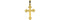 Fancy Cross 14k Yellow Gold Pendant