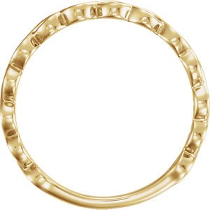 Infinity-Inspired Stackable Ring, 14k Yellow Gold