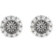 Platinum Diamond Cluster Earring Jackets (3.6MM) (0.125 Ctw, G-H Color, SI2-SI3 Clarity)