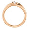 Diamond Two-Stone Bypass Ring, 14k Rose Gold, Size 7 (.2 Ctw, G-H Color, I1 Clarity)