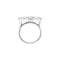 CZ Pure in Heart Rhodium Plate Sterling Silver Ring, Size 7