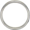 14k White and Yellow Gold Beveled Edge 6mm Comfort-Fit Band