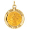 14k Yellow Gold Round St. Jude Thaddeus Medal (14.5MM)