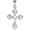 Fleury Cross Sterling Silver Pendant (19.5X15 MM)