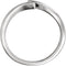 Satin-Finish Bypass Ring, Rhodium-Plated 14k White Gold