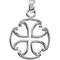 Maltese Cross Sterling Silver Pendant