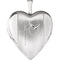 Satin-Brush Heart with Cross and Dove Sterling Silver Locket (21.60X19.60 MM)